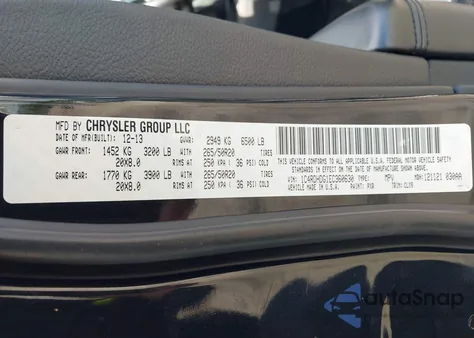 2014 Dodge Durango Limited from USA, damaged, VIN 1C4RDHDG1EC360630